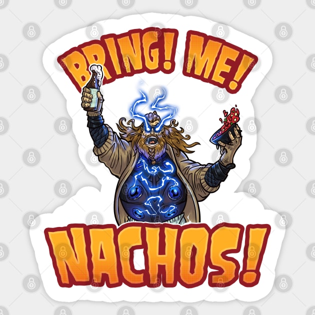 Bring Me Nachos! Thor Lebowski Sticker by BeezleBubRoss